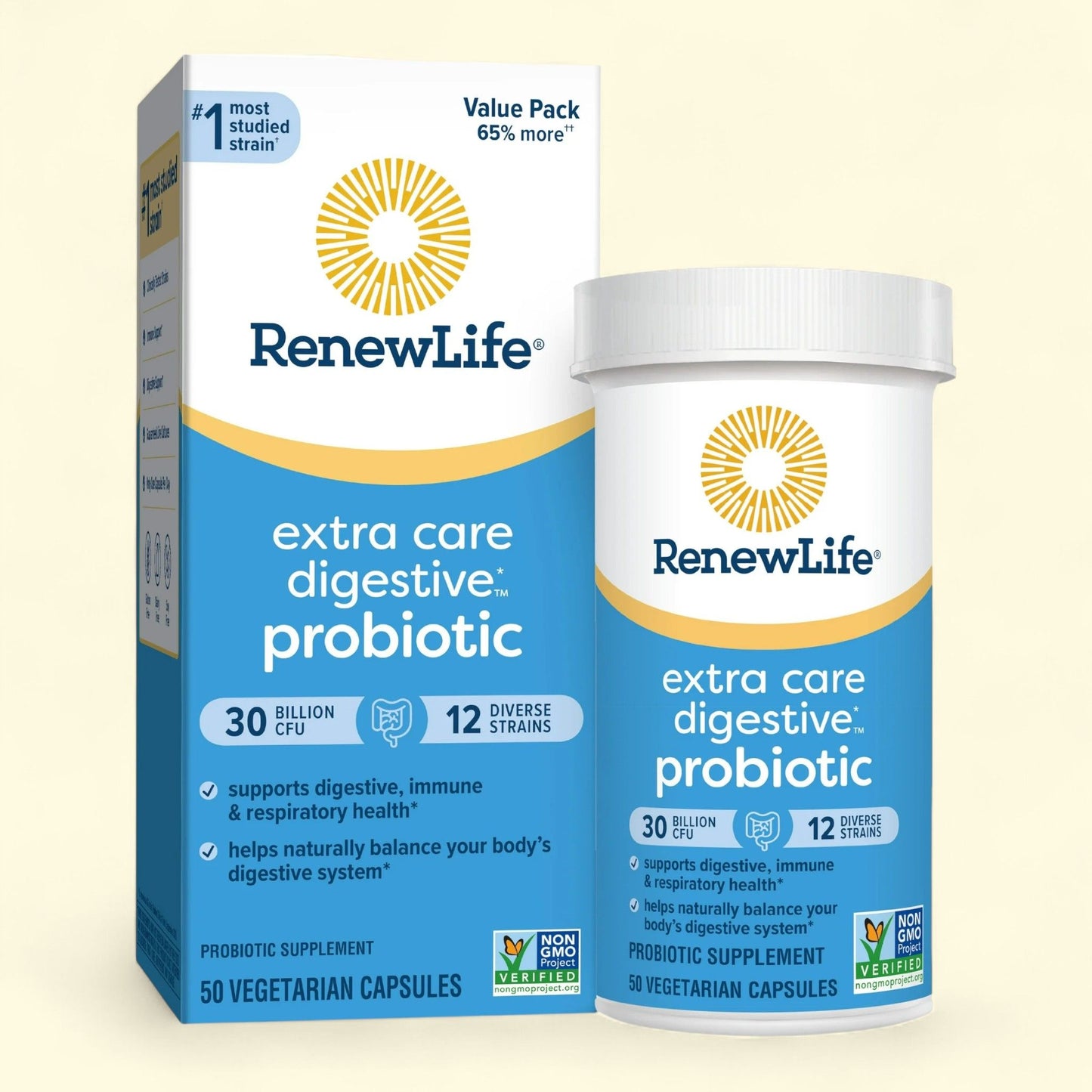 Renew Life Digestive Probiotic Capsules, 50 Count
