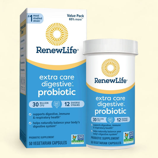 Renew Life Digestive Probiotic Capsules, 50 Count