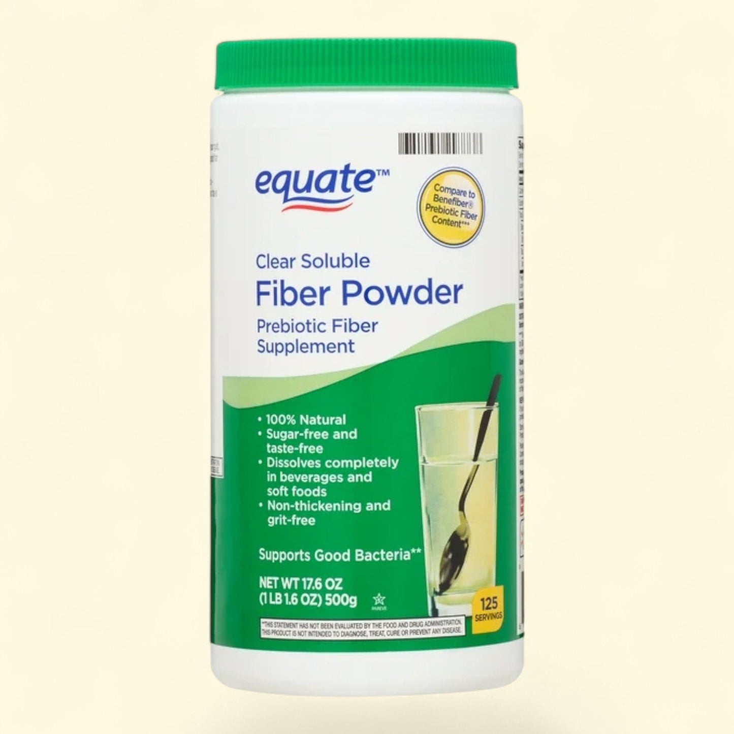 Equate Fiber Supplement Powder, 17.6 oz