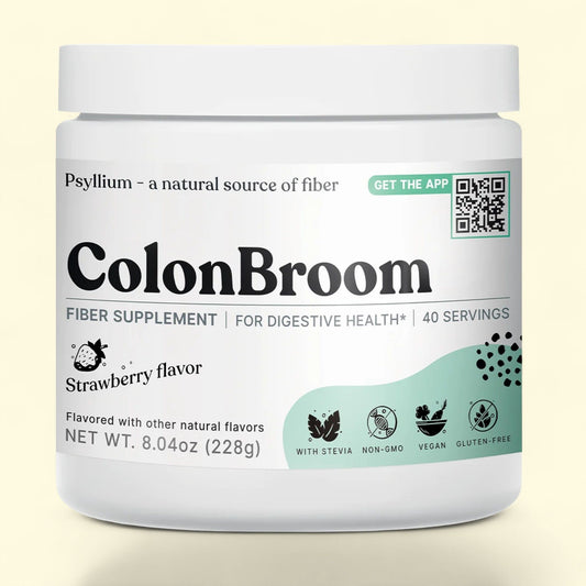 ColonBroom Psyllium Husk Powder Colon Cleanser, 40 Servings