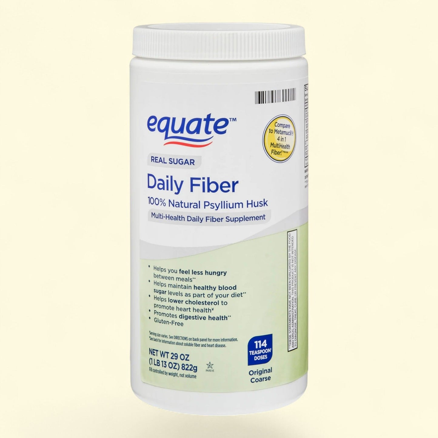 Equate Daily Fiber Powder, 29 oz