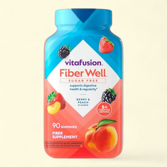 Vitafusion Fiber Well Sugar Free Gummies, 90 Count