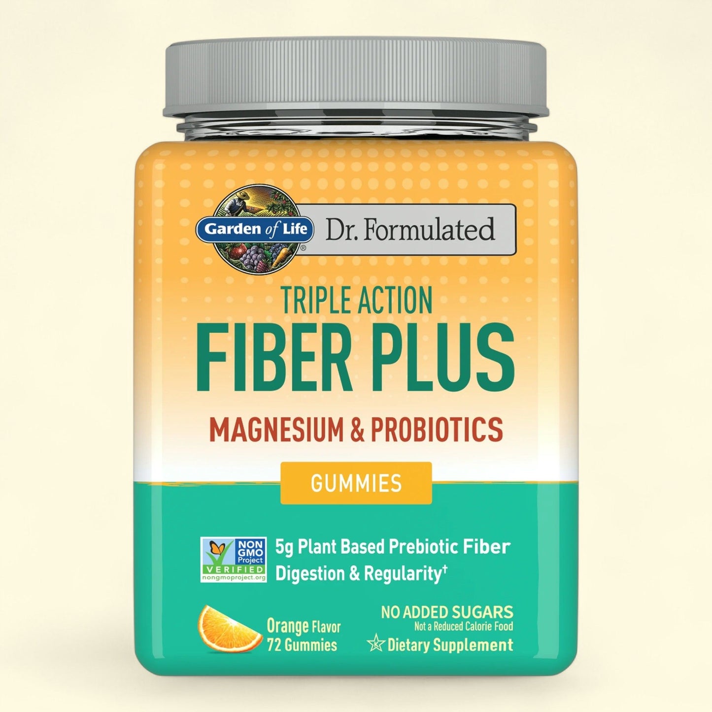 Garden of Life Fiber Plus Digestive Supplement Gummies, 72 Count