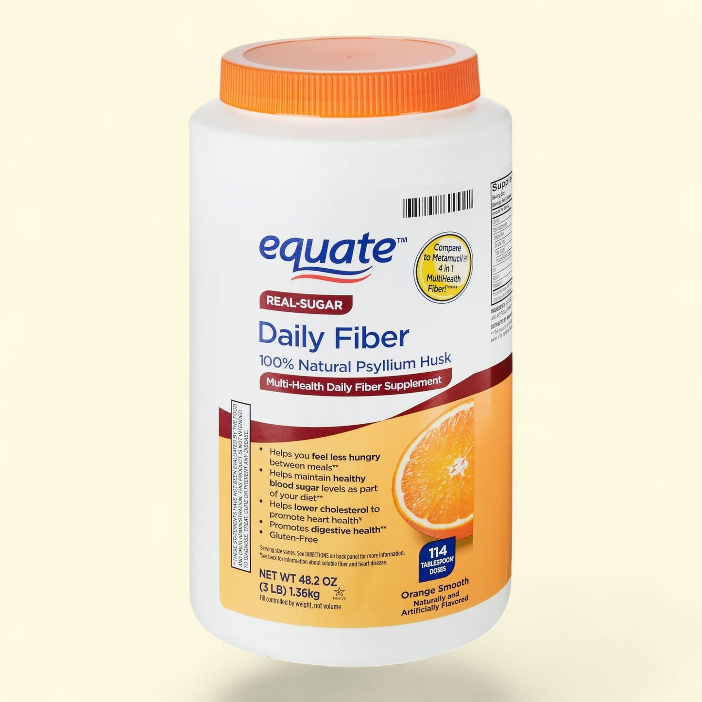 Equate Daily Fiber Supplement, Value Size (48.2 oz)
