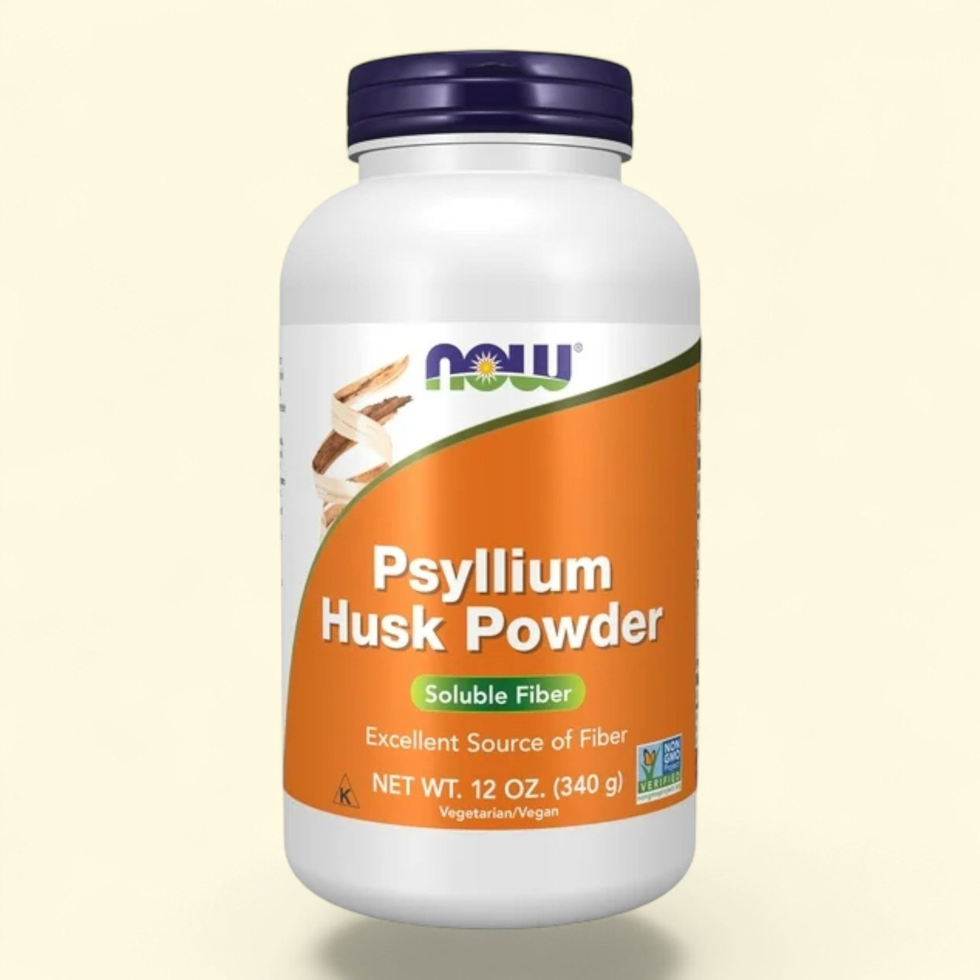 NOW Supplements, Psyllium Husk Powder, 12-Ounce — authentic US product shipped worldwide by Treatspree