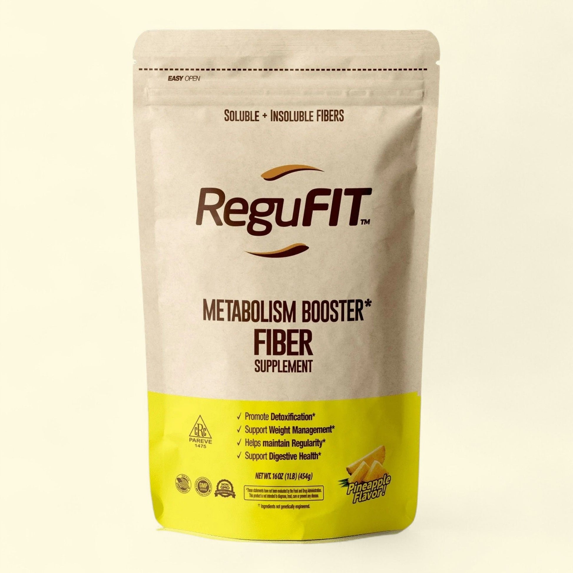Regufit Daily Fiber Supplement, 1 lb. 16 oz, Pineapple Flavor — authentic US product shipped worldwide by Treatspree