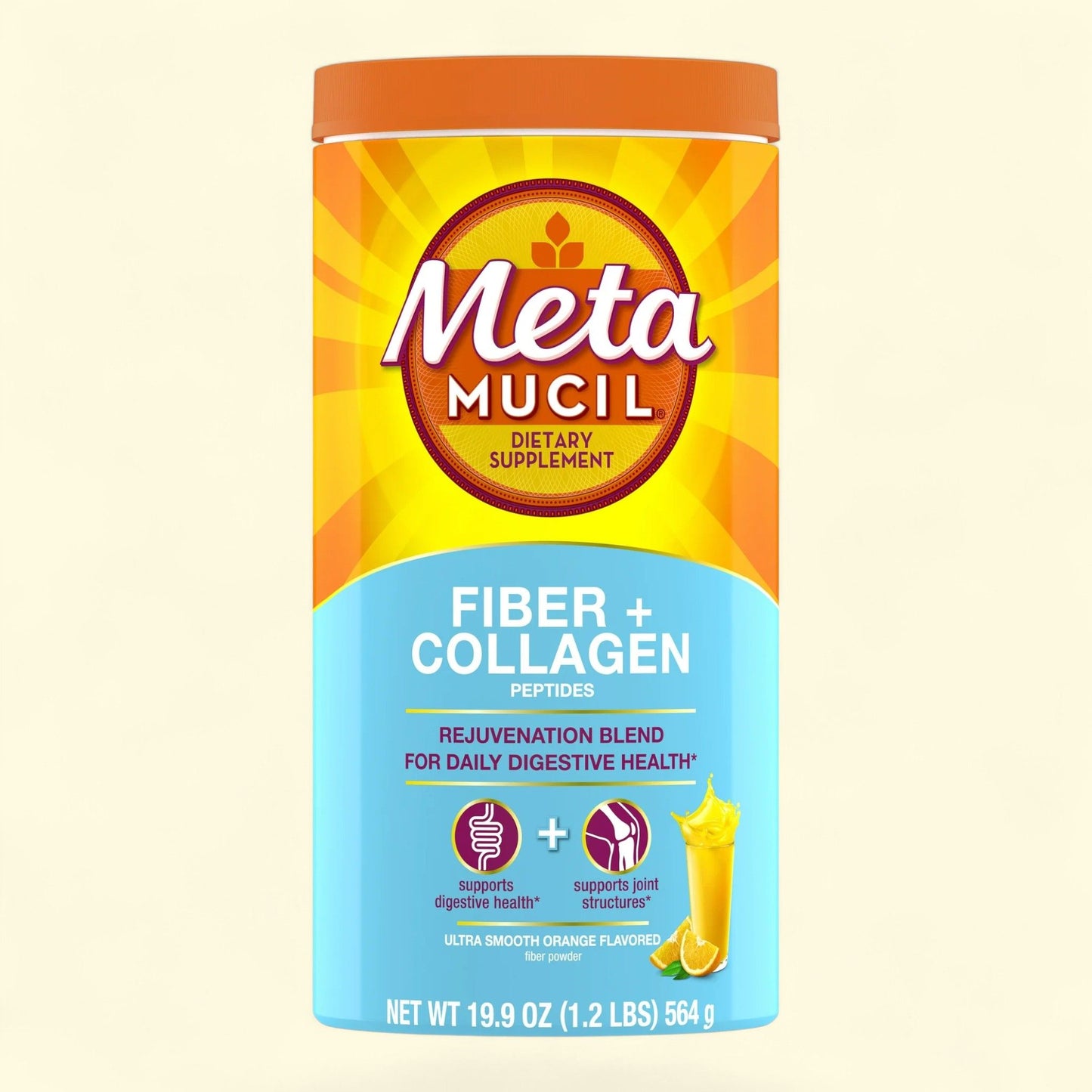 Metamucil Fiber Supplement with Collagen, 60 Servings