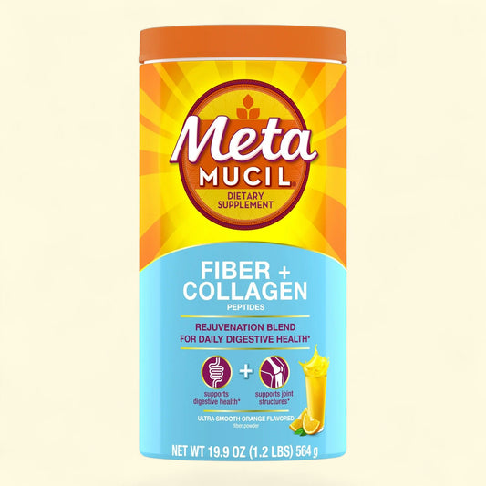 Metamucil Fiber Supplement with Collagen, 60 Servings