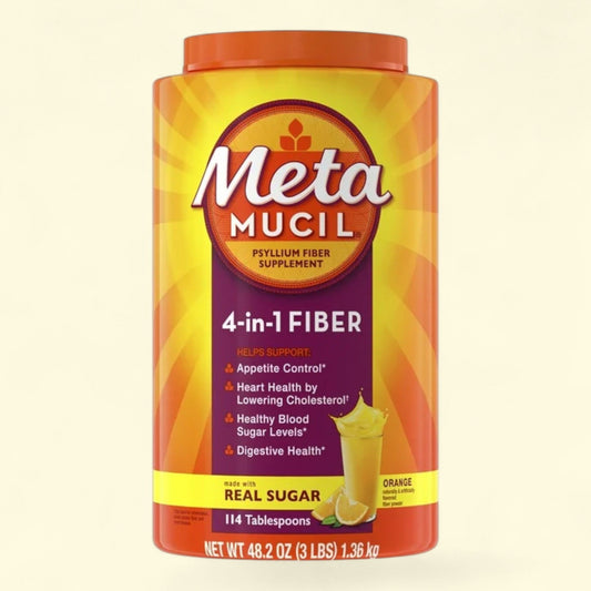 Metamucil Fiber Supplement, Orange, 114 Servings