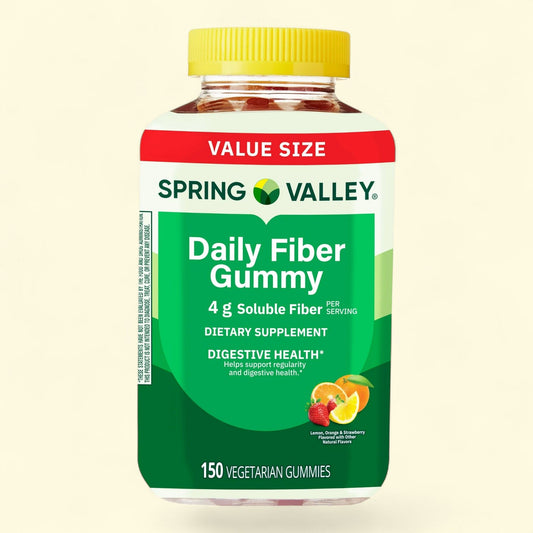 Spring Valley Digestive Health Fiber Supplement Gummies, 150 Count