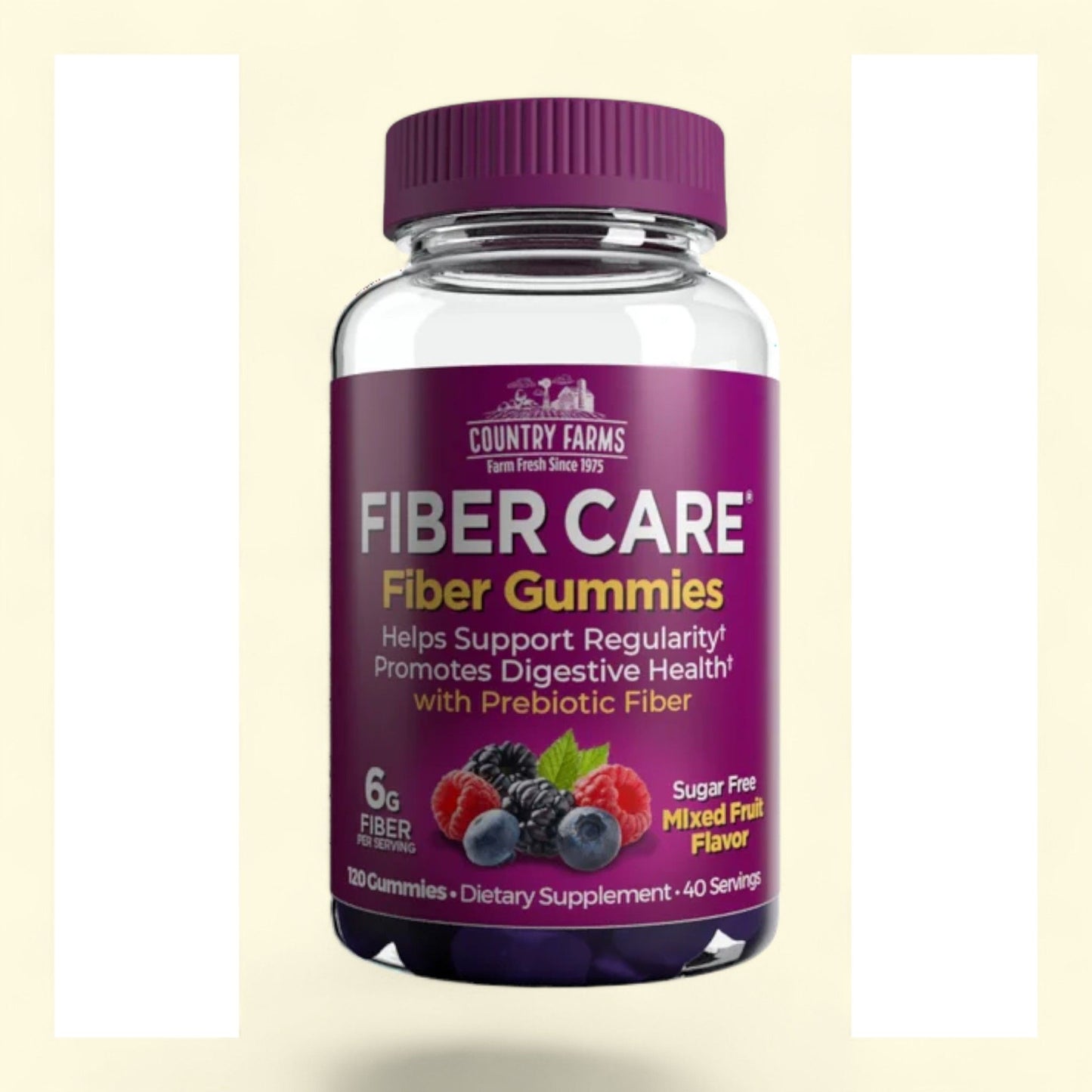 Country Farms Fiber Care - Mixed Fruit 120 Gummies 6g