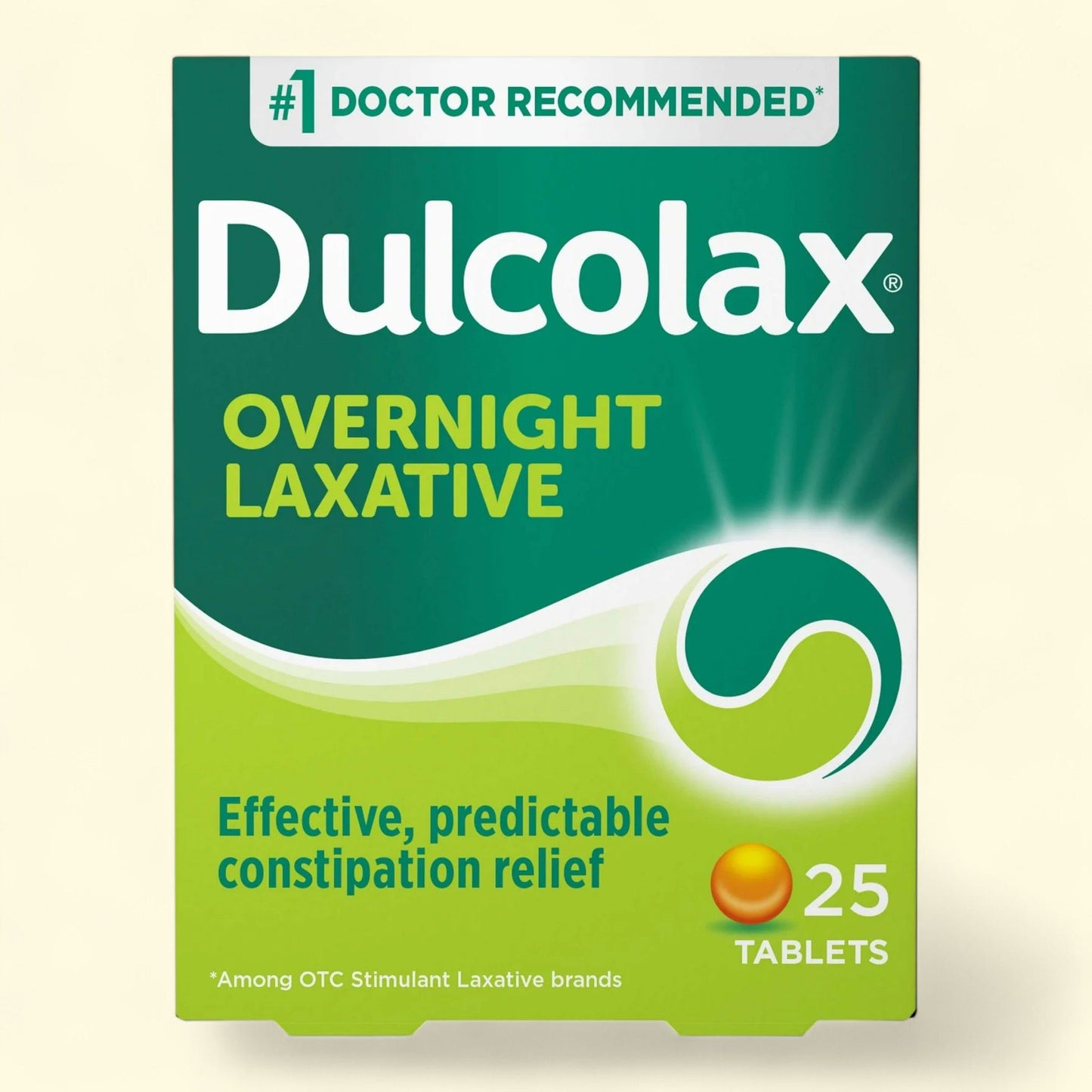 Dulcolax Stimulant Laxative Pills, 5 mg, 25 Tablets