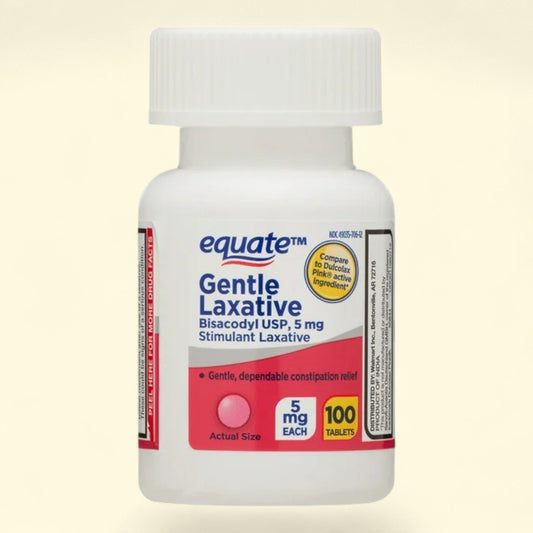 Equate Laxative Tablets, Bisacodyl 5 mg, 100 Count