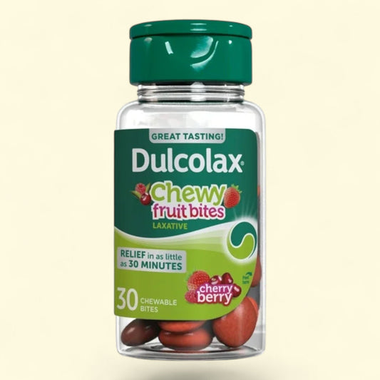 Dulcolax Saline Laxative Chewy Fruit Bites, 30 Count