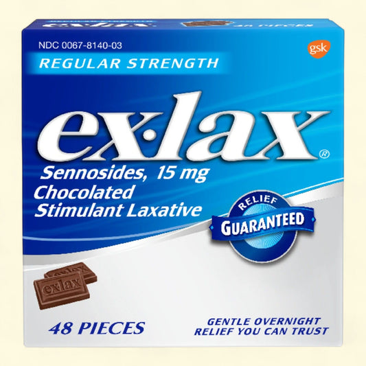 Ex-Lax Regular Strength, 48 Count