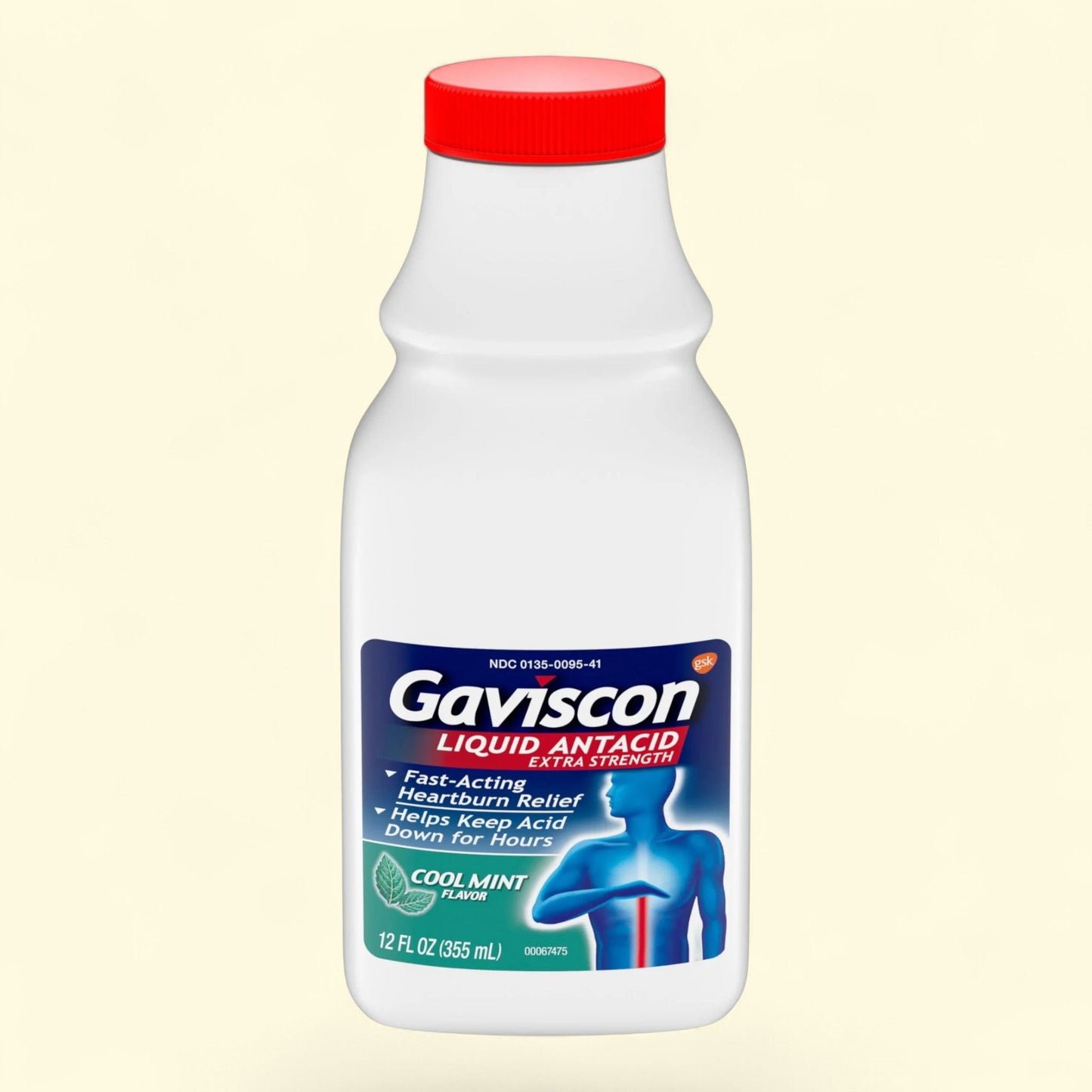 Gaviscon Heartburn Relief Antacid Liquid, Cool Mist, 12 Oz