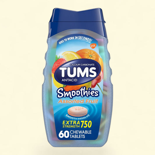 Tums Smoothies Extra Strength, 60 Count