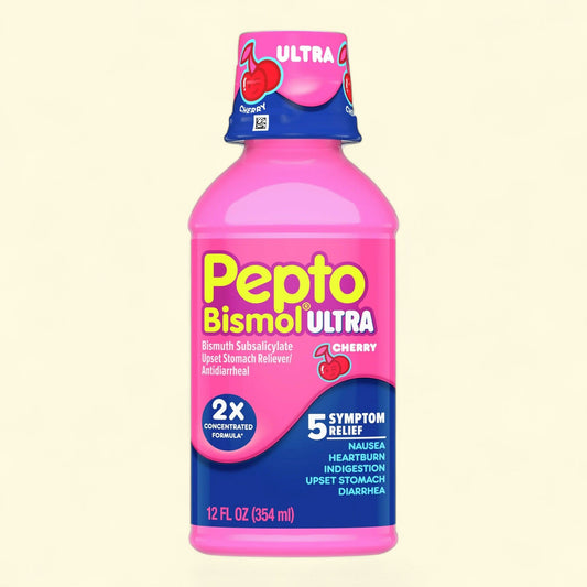 Pepto Bismol Liquid Ultra, Cherry, 12 Fl oz