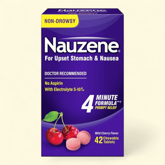 Nauzene Chewable Tablets, 42 Count