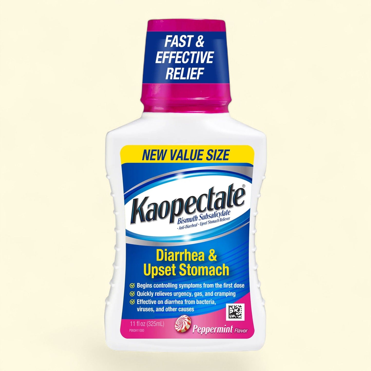 Kaopectate Anti-Diarrheal Liquid, Peppermint, 11oz