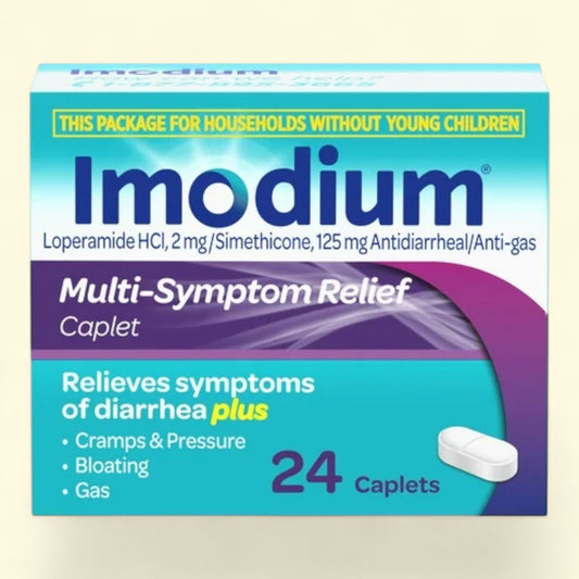 Imodium Multi-Symptom Relief Caplets, 24 Count