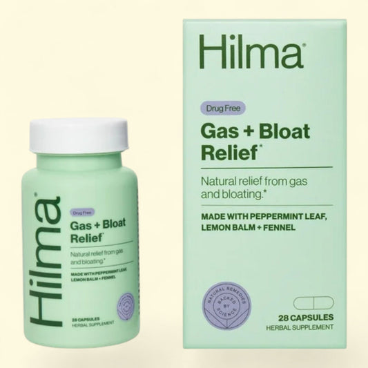 Hilma Gas + Bloat Relief Capsules, 28 Count