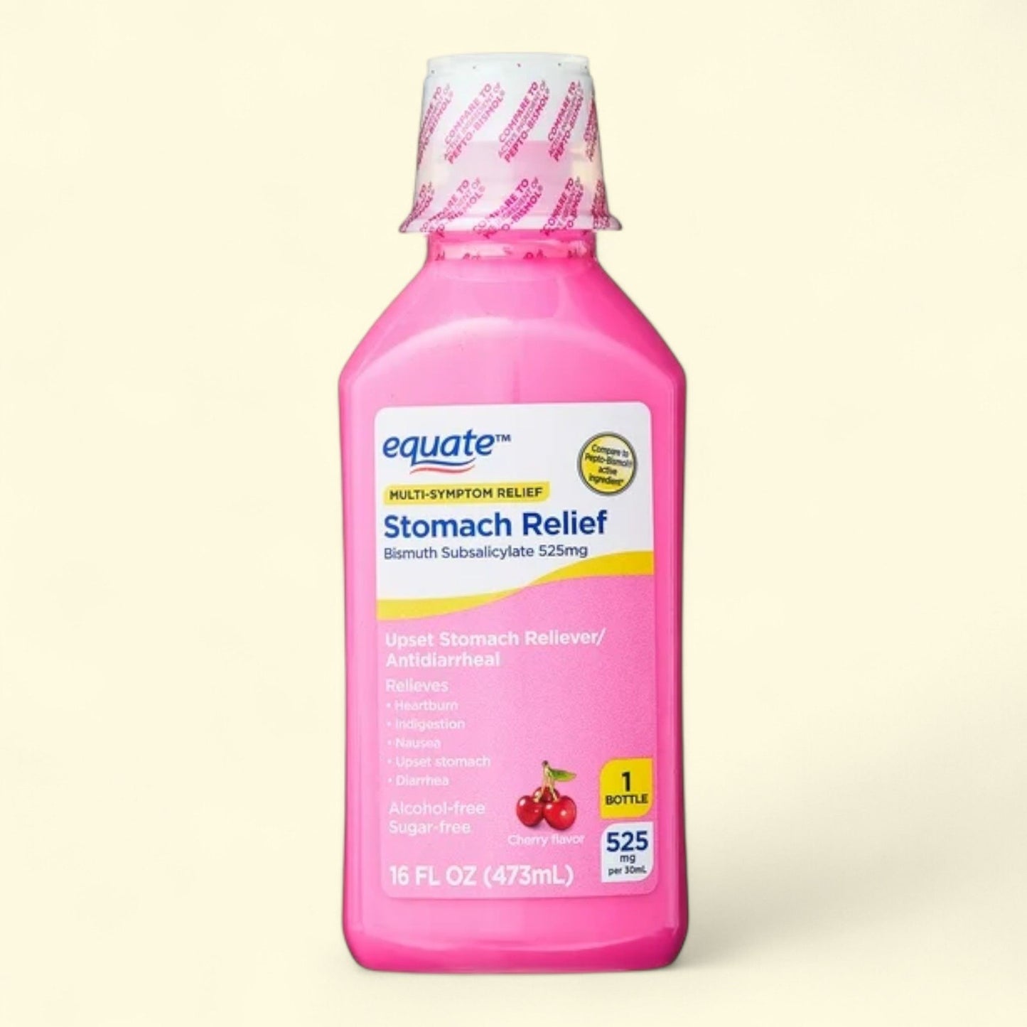 Equate Bismuth Liquid, 525mg, 16 fl oz