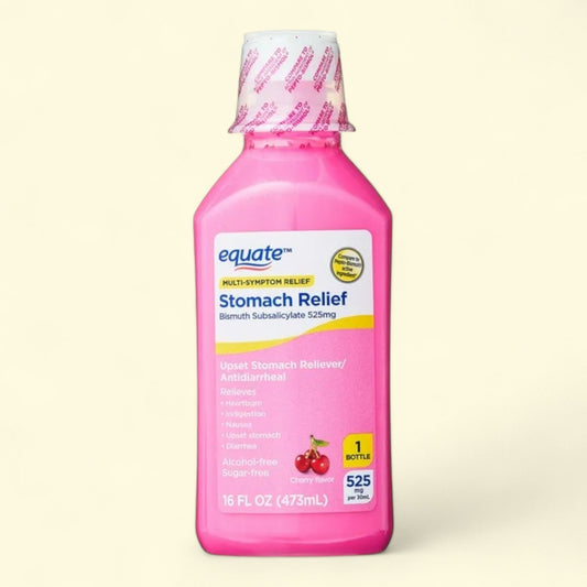 Equate Bismuth Liquid, 525mg, 16 fl oz