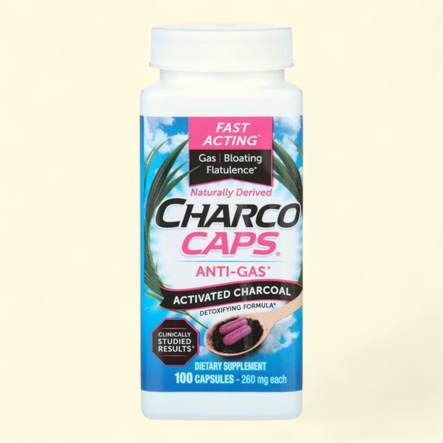 Charcocaps Gas Relief, 100 Count