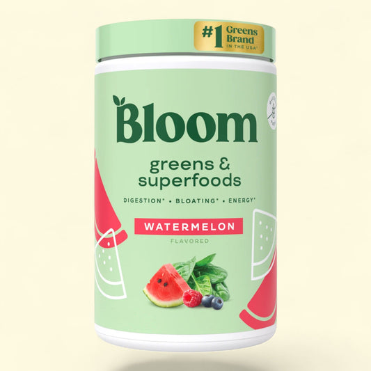 Bloom Nutrition Greens & Superfoods Powder, Watermelon, 25 Servings
