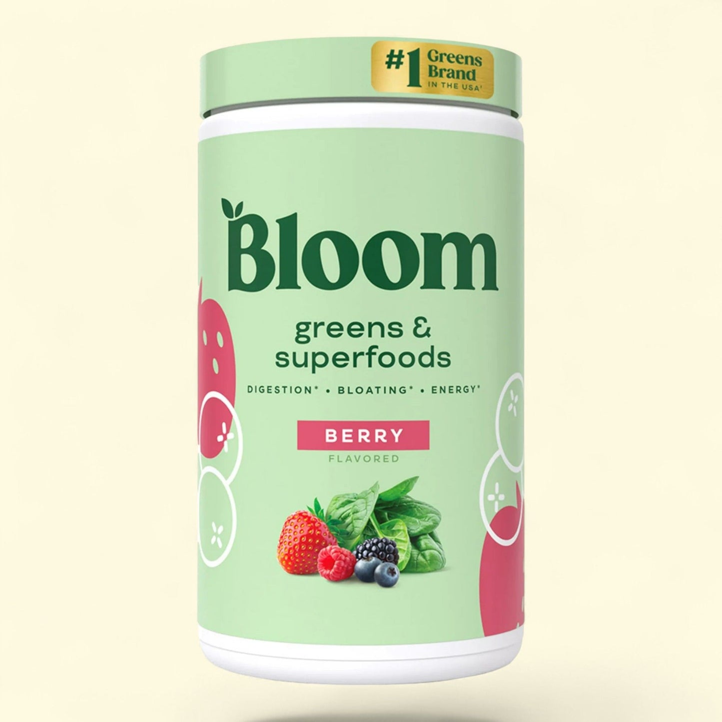 Bloom Nutrition Greens & Superfoods Powder, Mixed Berry, 25 Servings