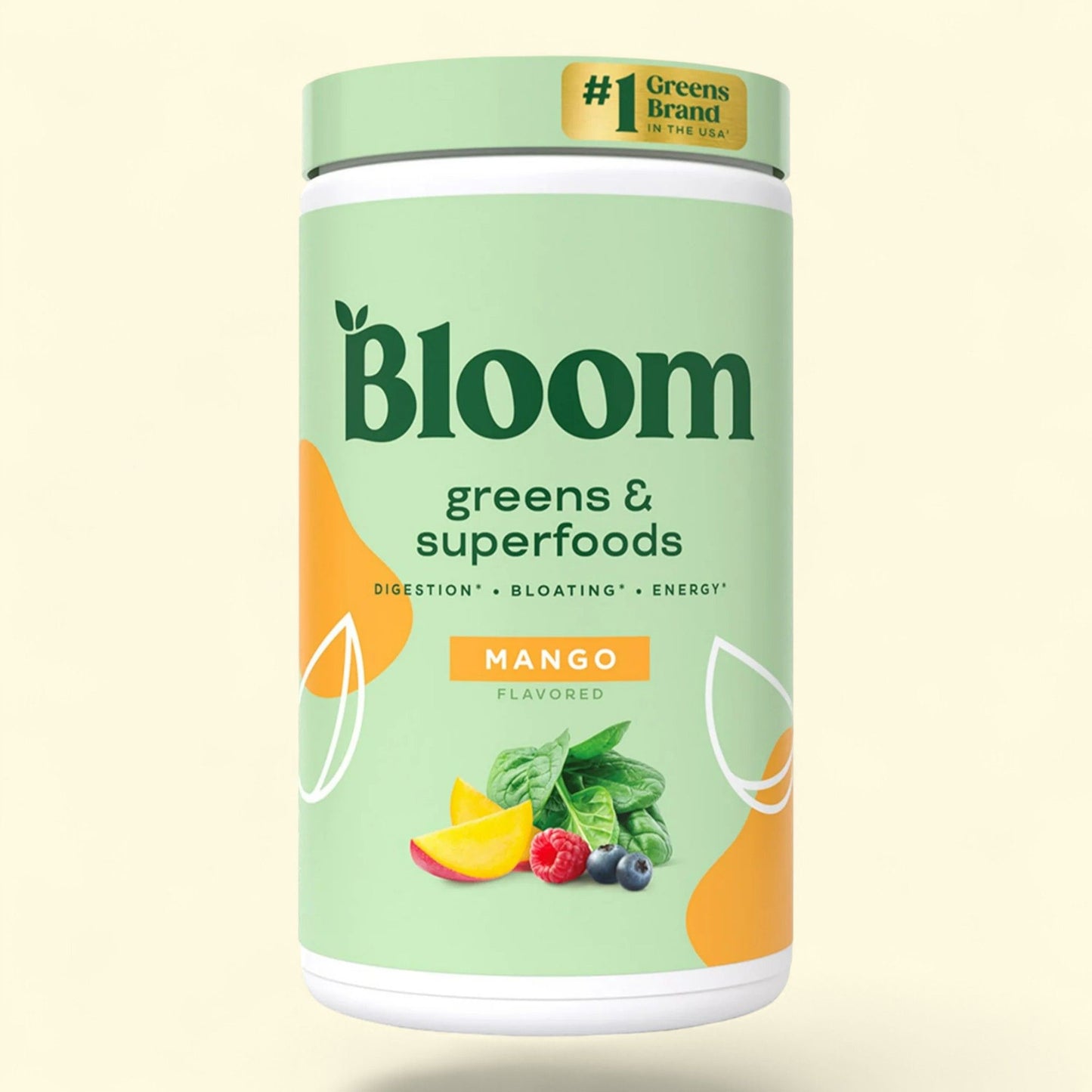 Bloom Nutrition Greens & Superfoods Powder, Mango, 25 Servings