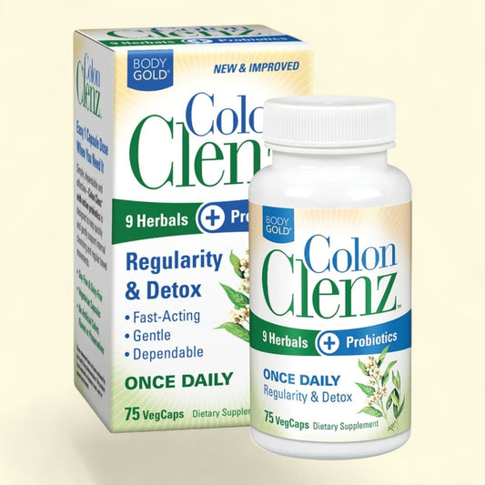 BodyGold Colon Clenz Regularity & Detox Formula, 75 CT
