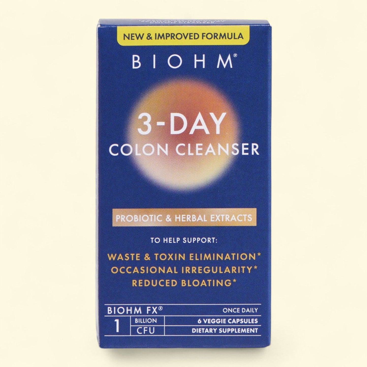 BIOHM Colon Cleanse Probiotic Supplement, 6 Count