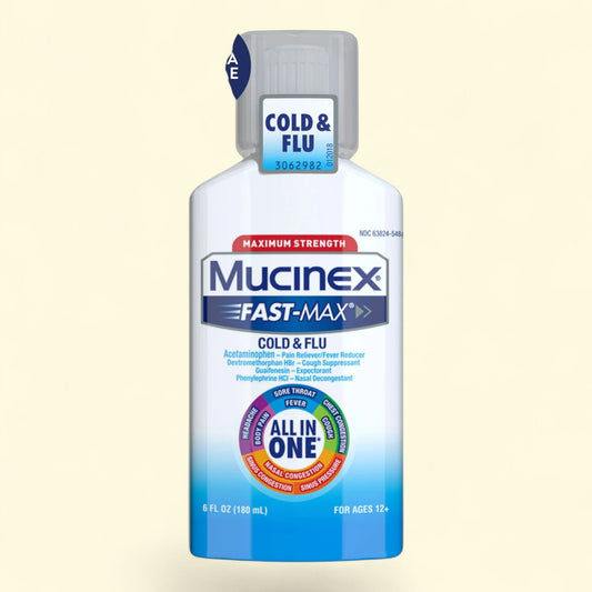 Mucinex Fast-Max Cold and Flu Medicine, 6 fl oz
