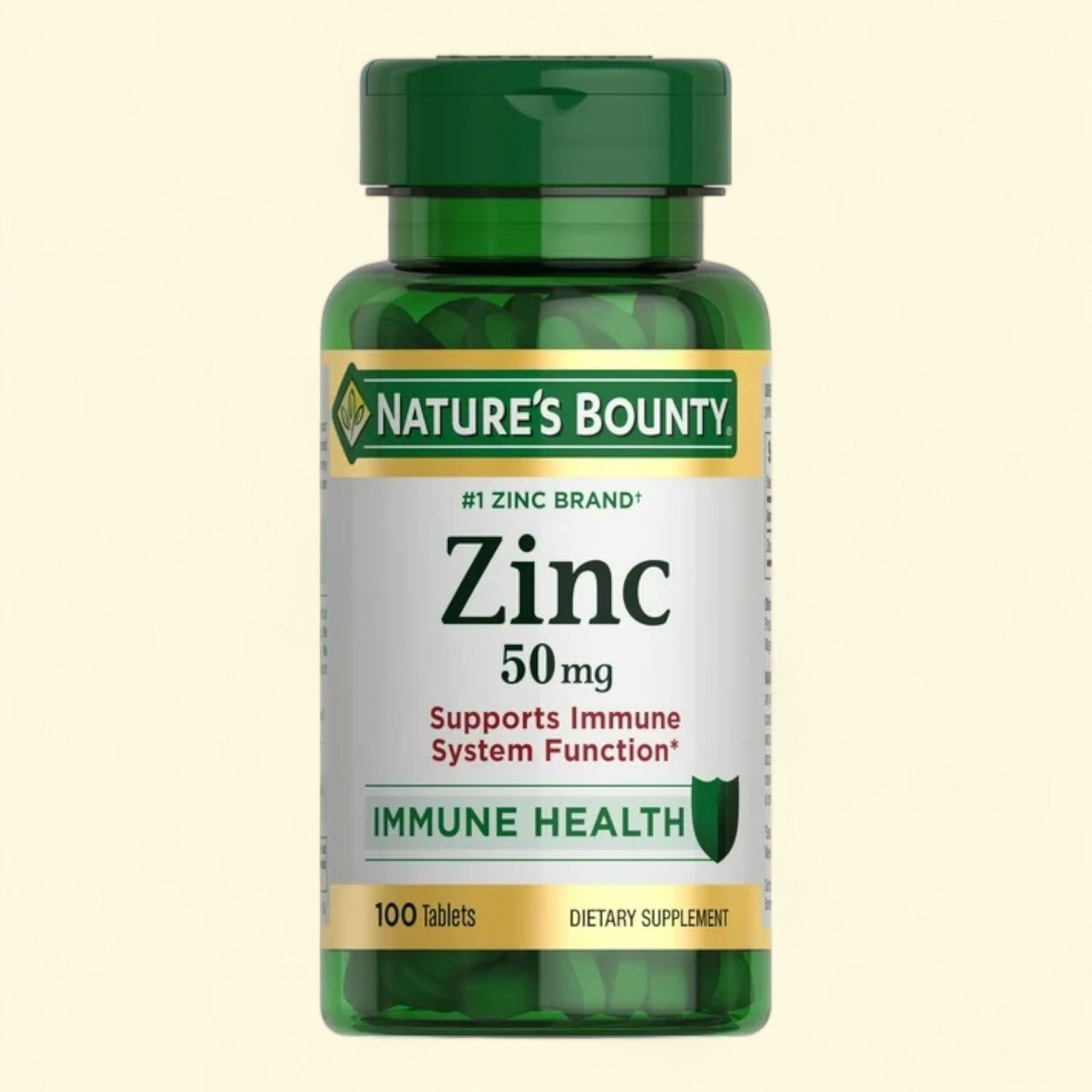 Nature's Bounty Zinc, 50 mg, 100 Caplets