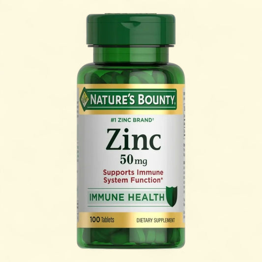 Nature's Bounty Zinc, 50 mg, 100 Caplets