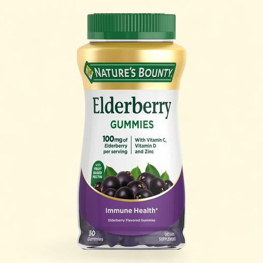 Nature's Bounty Elderberry Immune Support Gummies, 50 Count
