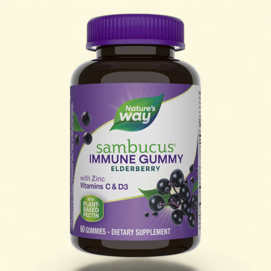Nature's Way Sambucus Elderberry Immune Gummies, 60 Ct