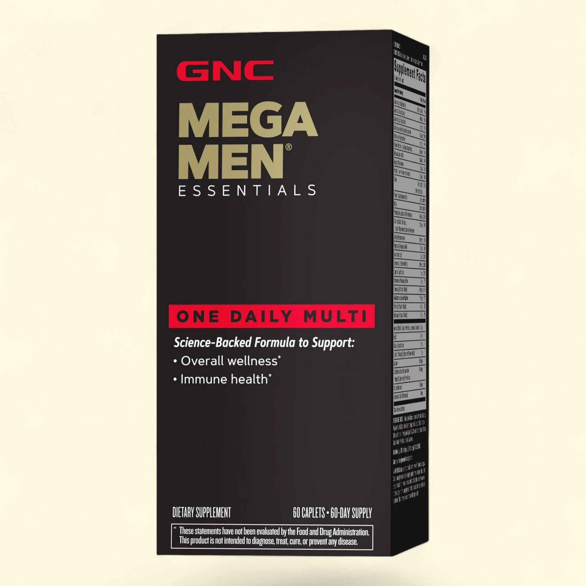 GNC Mega Men Multivitamin, 60 Count — authentic US product shipped worldwide by Treatspree