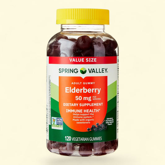 Spring Valley Elderberry Gummies, 50 mg, 120 Count