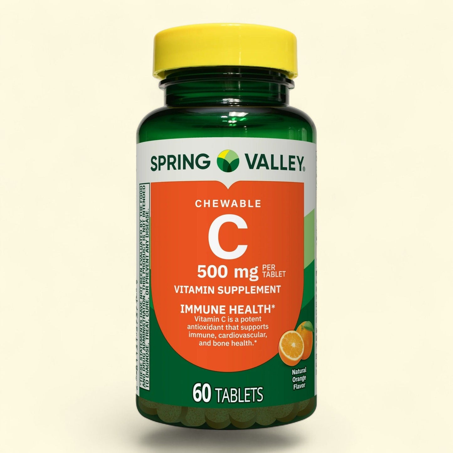 Spring Valley Vitamin C Chewable Tablets, 500 mg, 60 Count