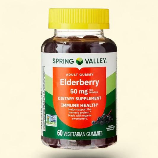 Spring Valley Elderberry Gummies, 50mg, 60 Count