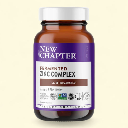 New Chapter Fermented Zinc Complex, 30 tablets