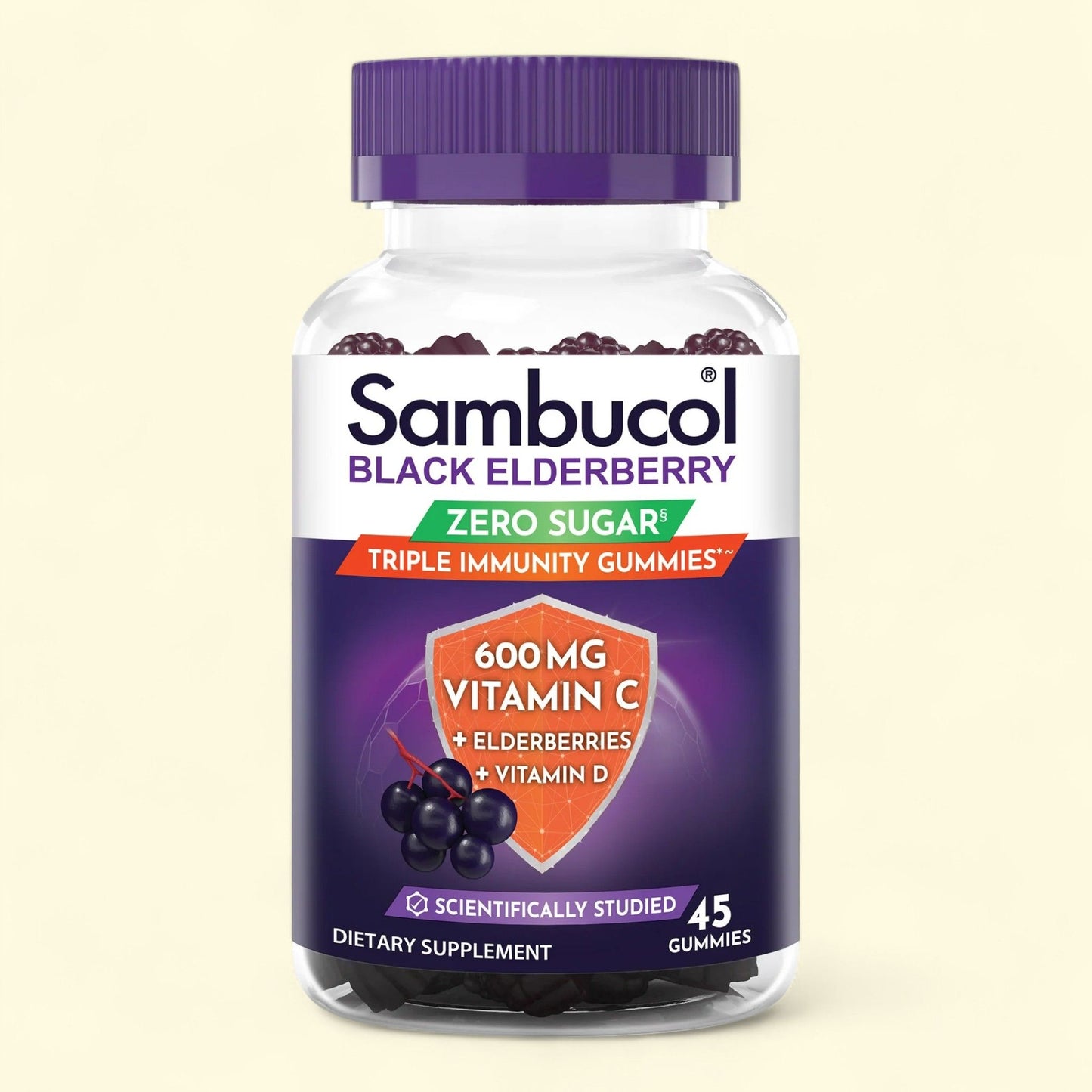 Sambucol Triple Immunity Gummies, 45 Count