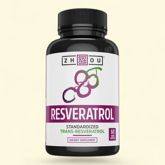 Zhou Resveratrol Supplement, 60 Veg Caps