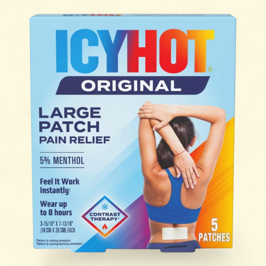 Icy Hot Pain Relief Patch, Large, 5 Count