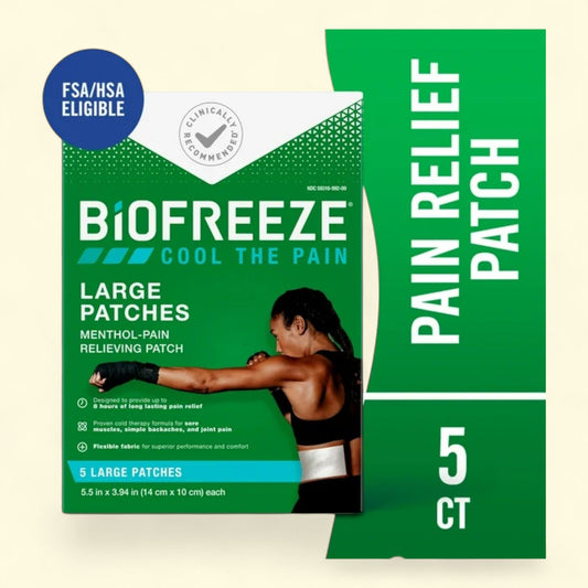 Biofreeze Pain Relief Patches, 5 Count