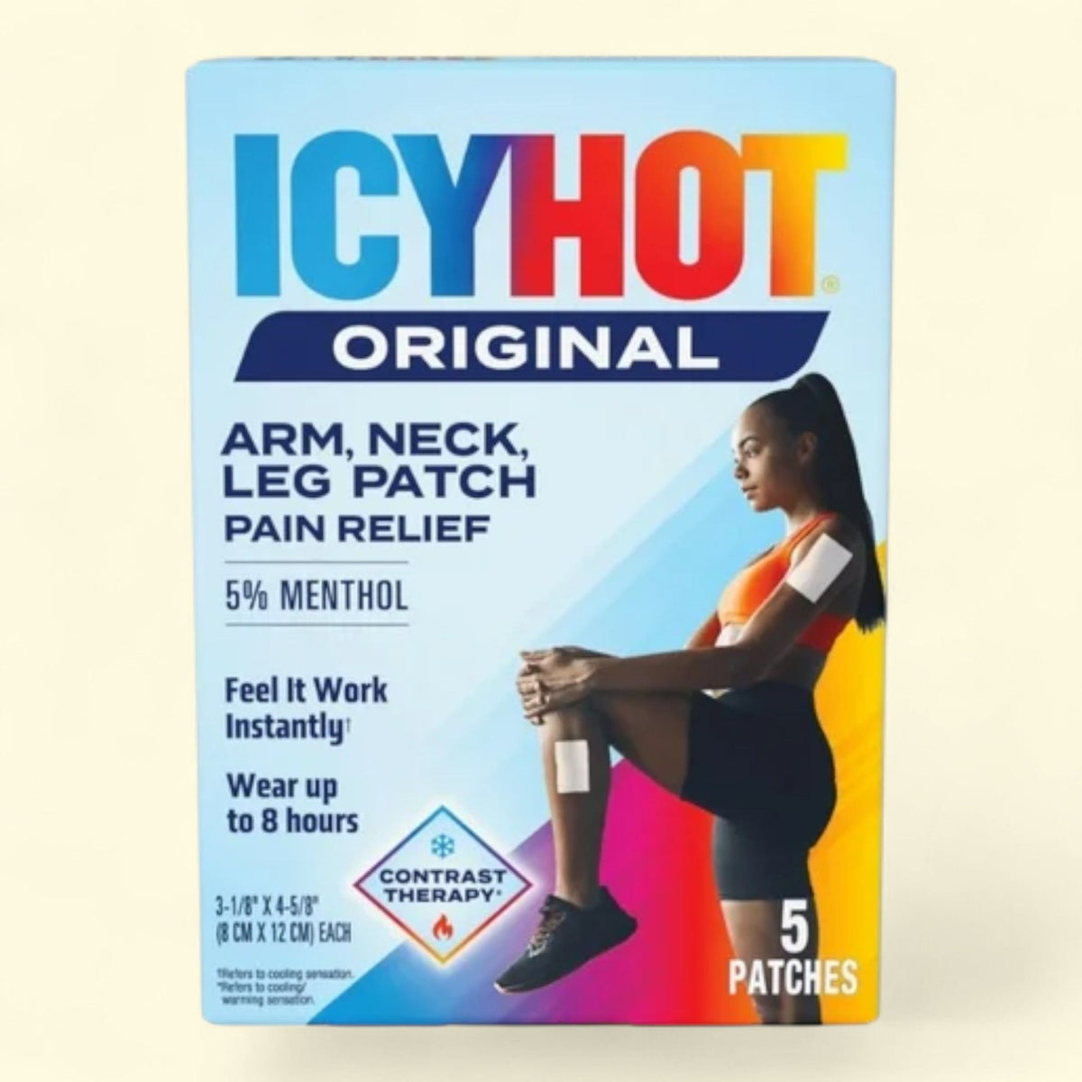 Icy Hot Pain Relief Patches, Small (5 Count) — authentic US product shipped worldwide by Treatspree