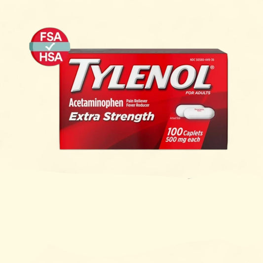 Tylenol Extra Strength Acetaminophen Caplets, 500mg, 100 Ct